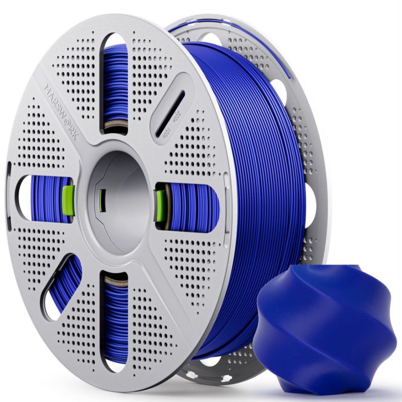 Filamento MarsWork 1 kg 175 mm PLA Básico Azul Oscuro