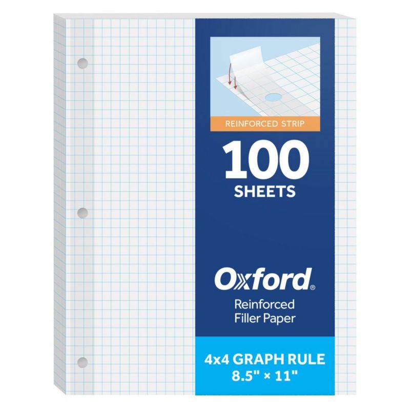 Papel cuadriculado Oxford 100 hojas 4x4