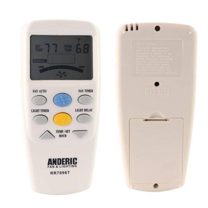 Control remoto termostático Anderic RR7096T para ventilador de techo