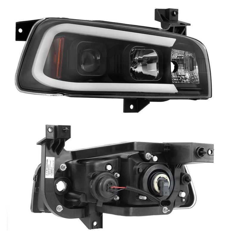 Faros AKKON Dodge Charger 2006-2010 Negro Halógeno