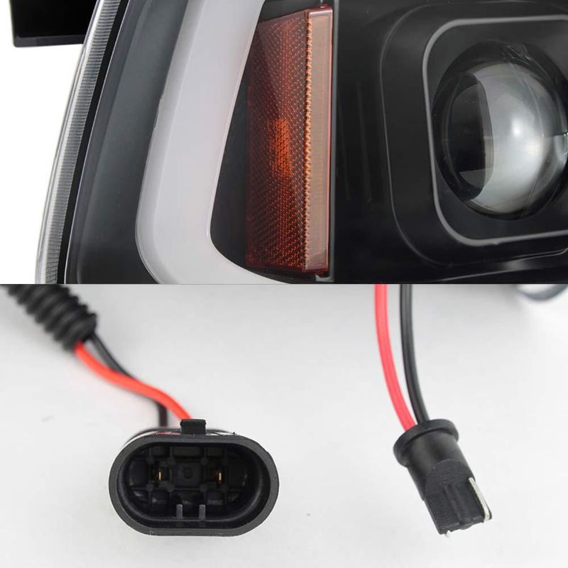 Faros AKKON Dodge Charger 2006-2010 Negro Halógeno