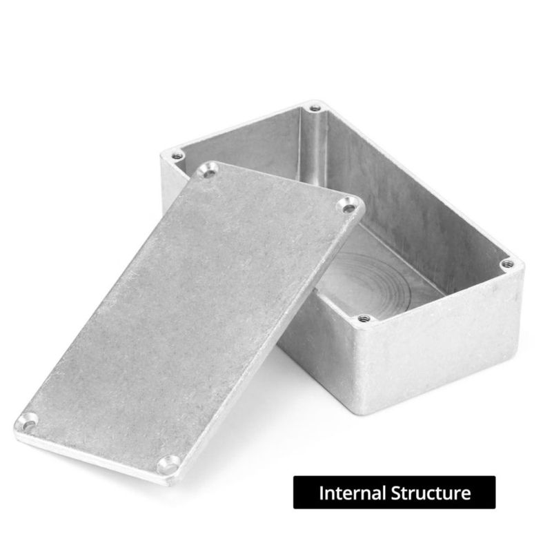 Cajas QWORK 122 × 66 × 4 cm de aluminio 3 uds DIY