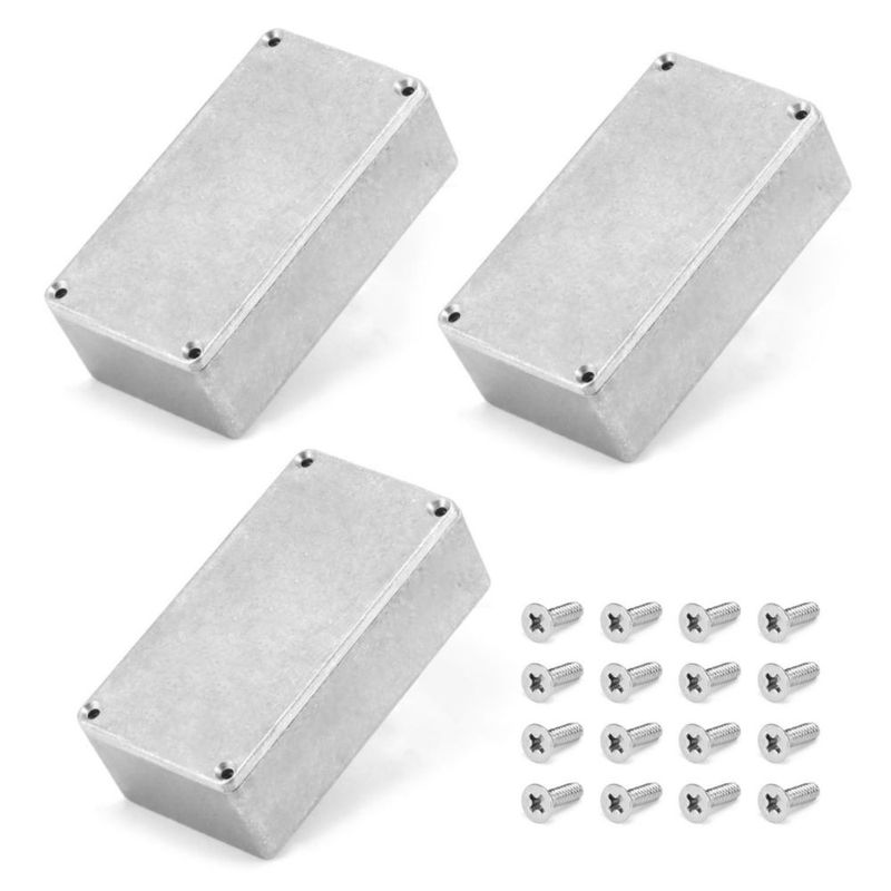 Cajas QWORK 122 × 66 × 4 cm de aluminio 3 uds DIY