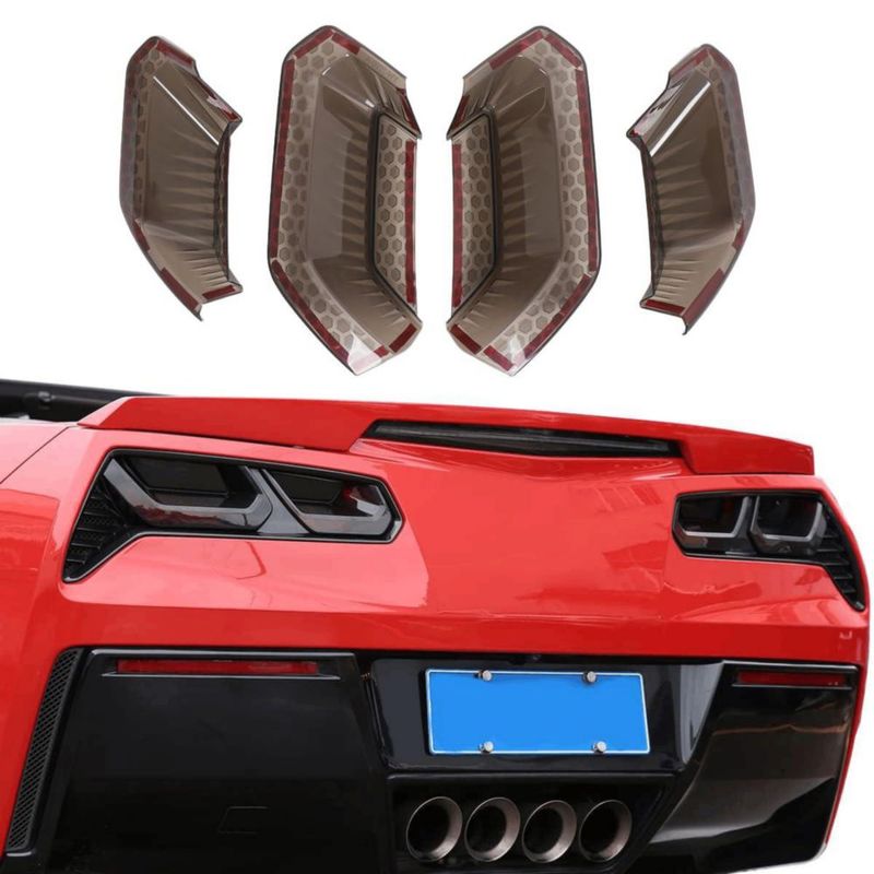 Cubierta de Luz Trasera JONKOKO para Corvette C7 2014‑2019 ABS Negra