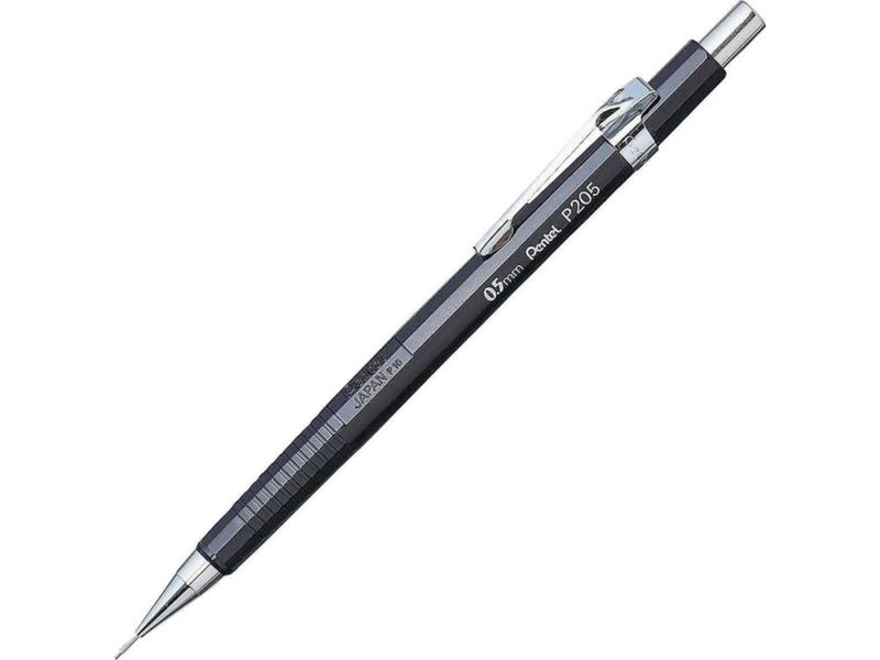 Portaminas Pentel 05 mm negro – paquete de 2