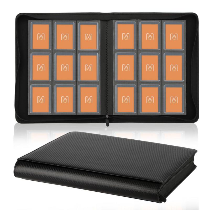 Carpeta MOSLA de 9 bolsillos para 288 cartas con fundas rígidas de 3"x4"