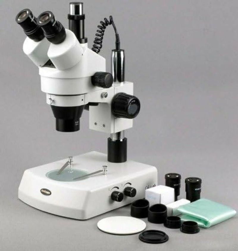 Microscopio Digital Trinocular con Zoom AmScope SM-2TZ-M