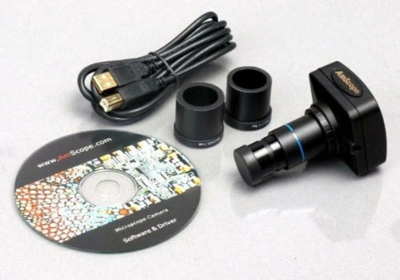 Microscopio Digital Trinocular con Zoom AmScope SM-2TZ-M