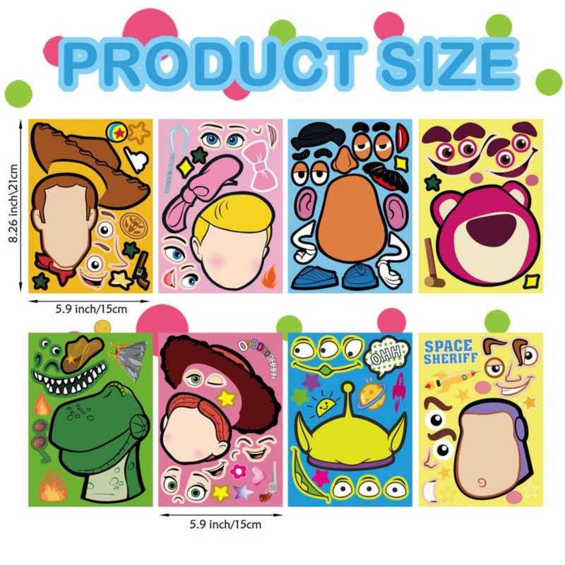Pegatinas YINGXIANG Toy Story 32 piezas – Mezcla y combina