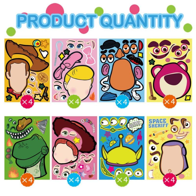 Pegatinas YINGXIANG Toy Story 32 piezas – Mezcla y combina