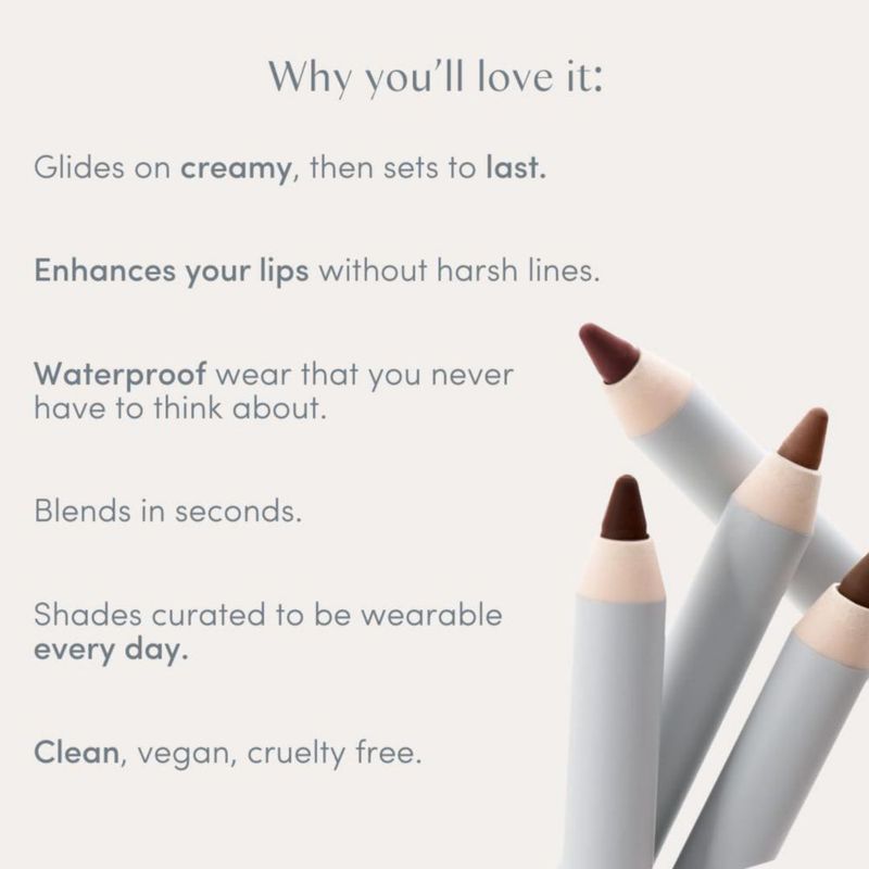Lápiz delineador de labios Ravie Beauty Fig impermeable vegano 12 g