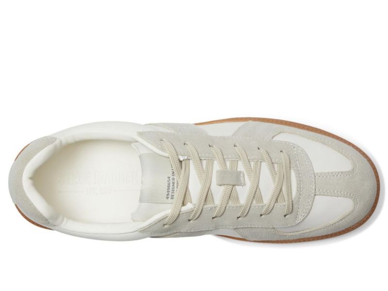 Zapatillas Steve Madden Dixon de cuero blanco para hombre talla 10