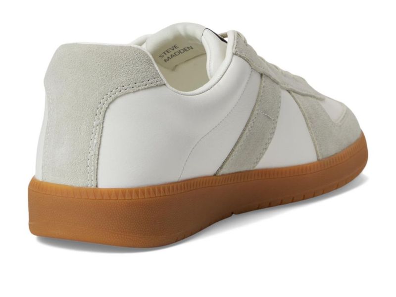 Zapatillas Steve Madden Dixon de cuero blanco para hombre talla 10