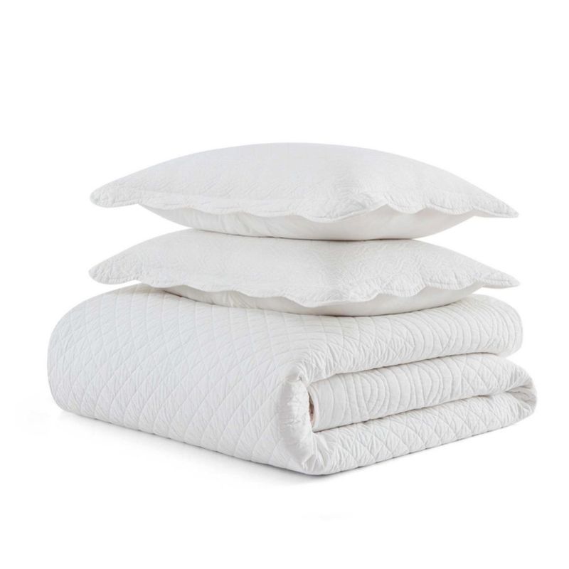Juego de colcha Queen Martha Stewart 230×230 cm con 2 fundas decorativas