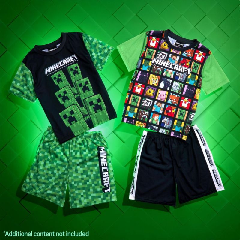 Set de pijama Get Trend Minecraft 7-8 años 2 unidades verde