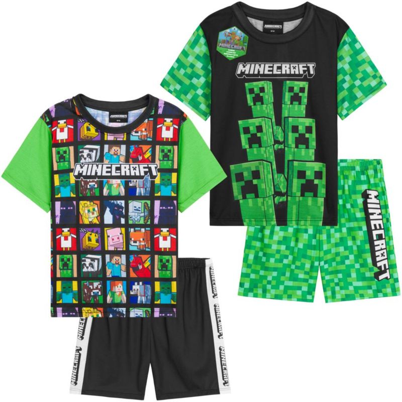Set de pijama Get Trend Minecraft 7-8 años 2 unidades verde