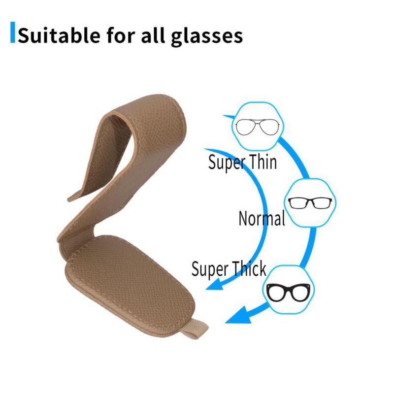 Soporte magnético para gafas de sol Yuoyar - Pack de 2 en beige
