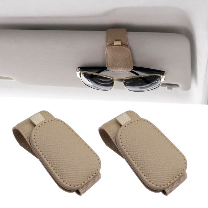 Soporte magnético para gafas de sol Yuoyar - Pack de 2 en beige