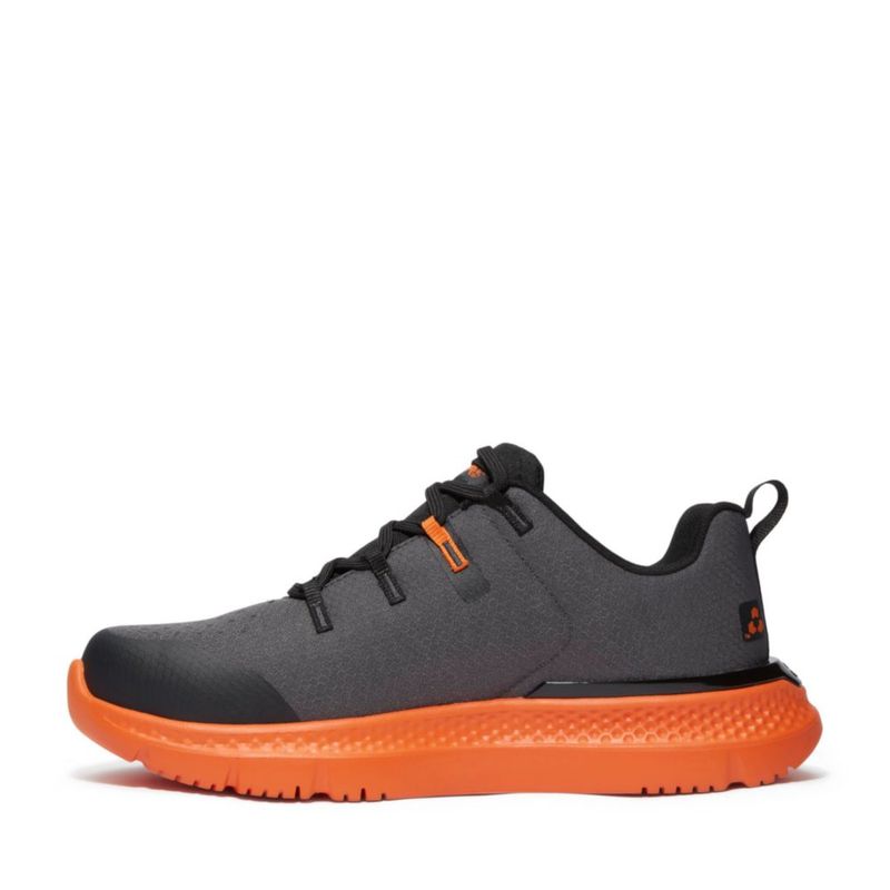 Zapato de Trabajo Timberland PRO 7M con Puntera de Acero Gris Oscuro/Naranja
