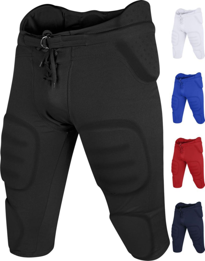 Pantalones de fútbol Penveer juvenil con almohadillas integradas - negro