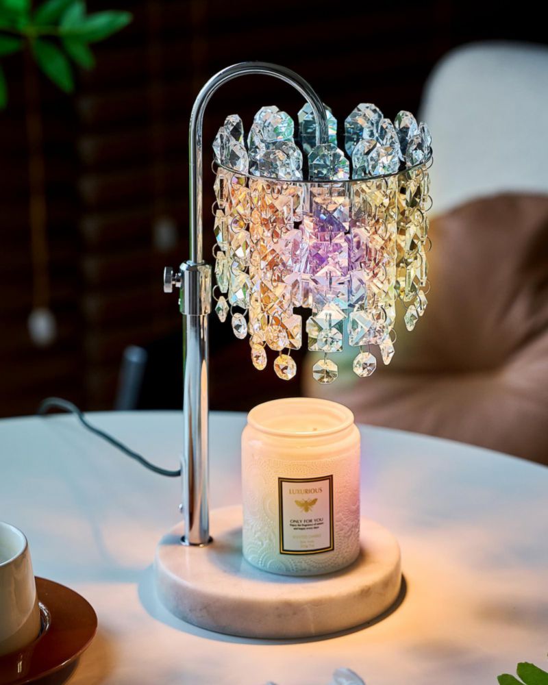 Calentador de velas SIJIHOME con cristal regulable RGB y temporizador