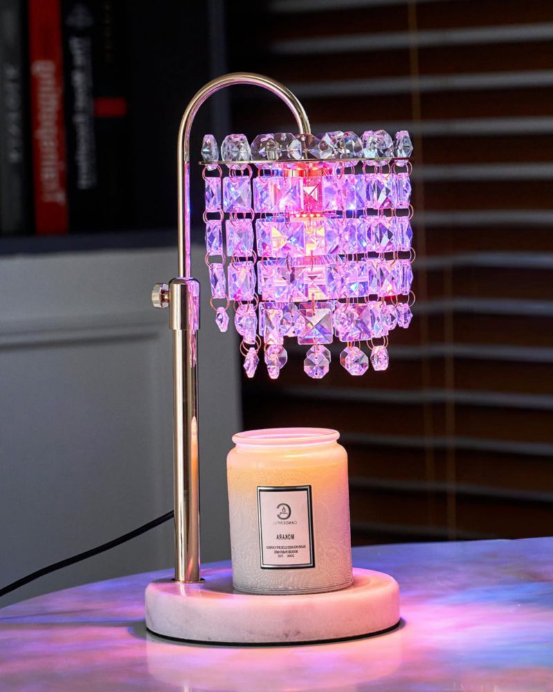 Calentador de velas SIJIHOME con cristal regulable RGB y temporizador