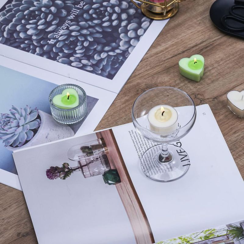 Vasos para velas tipo tea light CandMak 39 mm 50 piezas de plástico transparente
