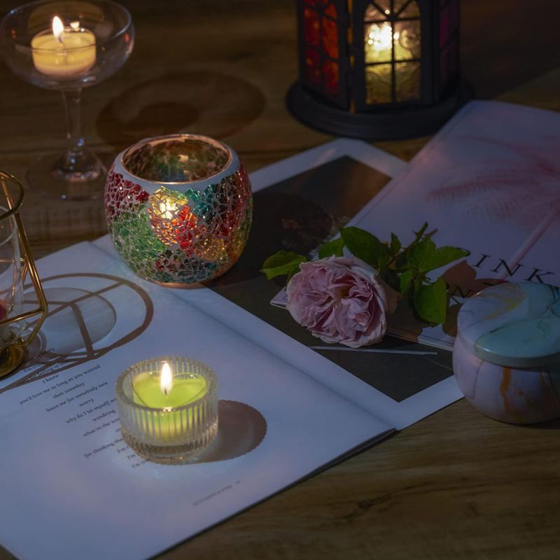 Vasos para velas tipo tea light CandMak 39 mm 50 piezas de plástico transparente