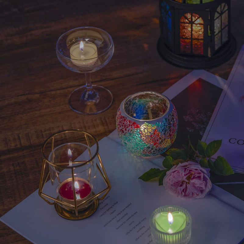 Vasos para velas tipo tea light CandMak 39 mm 50 piezas de plástico transparente