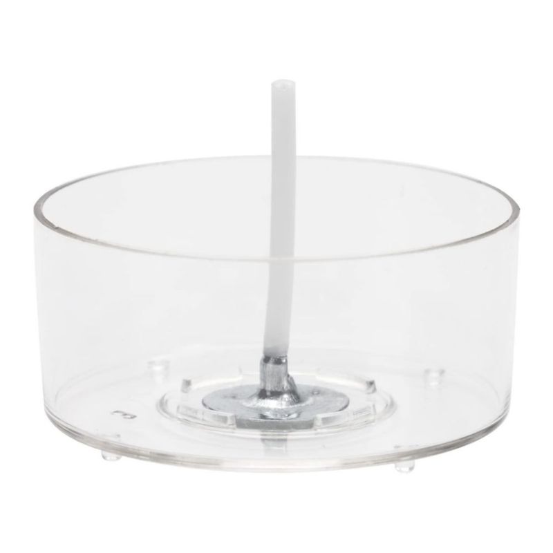 Vasos para velas tipo tea light CandMak 39 mm 50 piezas de plástico transparente