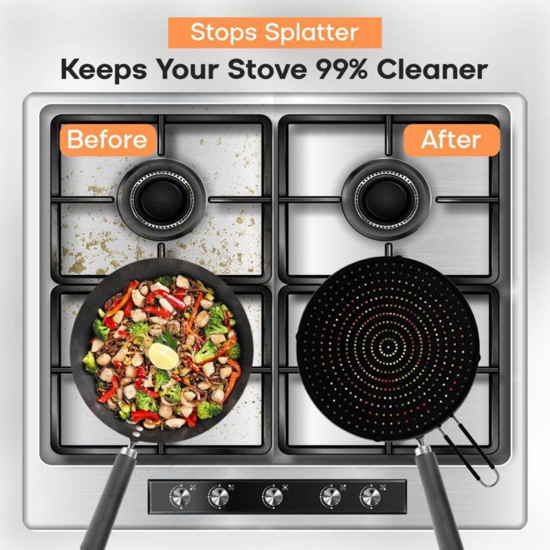 Protector anti salpicaduras Beckon Ware 28 cm de silicona