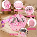 Pozo de bolas para gatos fooind 89 cm con lanzador y set de 216 piezas