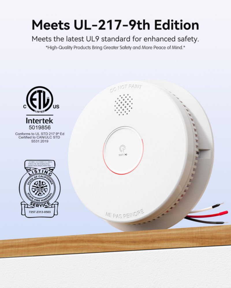 Detector de humo SITERWELL Cableado Interconectado GS562A