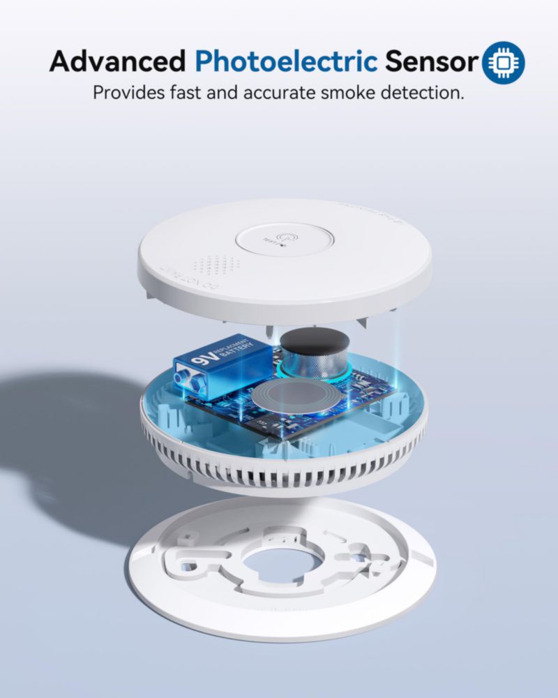 Detector de humo SITERWELL Cableado Interconectado GS562A