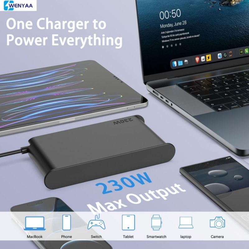 Cargador de portátil WENYAA 230W 100-240V Lenovo