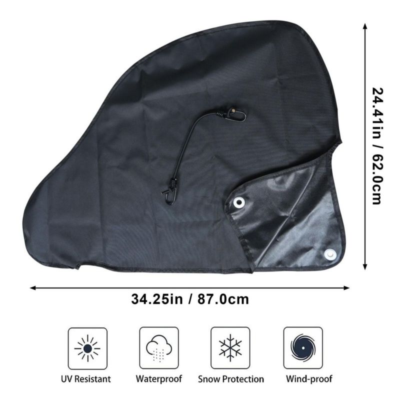 Cubreenganche NEWFOM 87x62 cm Impermeable y Transpirable Negro