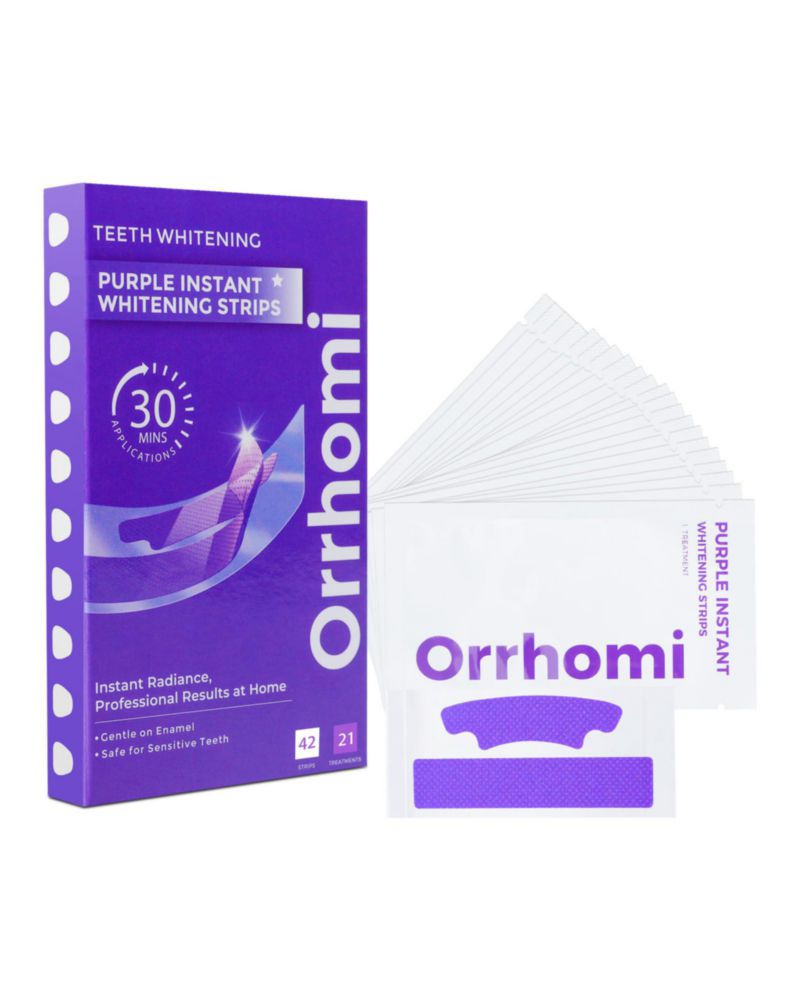 Blanqueamiento Dental Orrhomi 21 Tratamientos Púrpura para Dientes Sensibles
