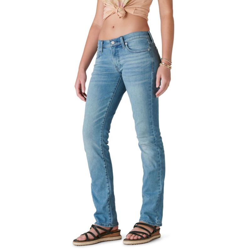 Lucky Brand mujer Jeans Sweet de cintura media y pierna recta color Glass Mount 32W x 30L EE. UU.