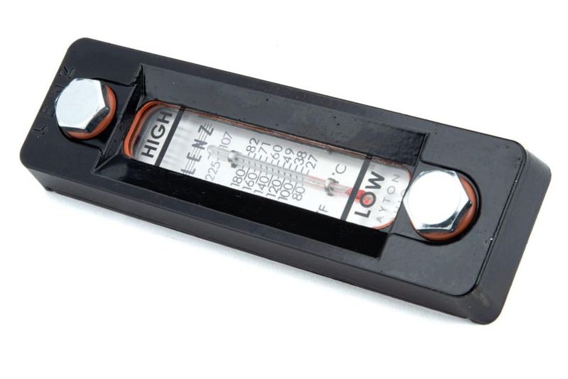 Indicador LENZ T-550-5 de nivel de tanque hidráulico con pantalla de temperatura de 13 cm y 200 °F