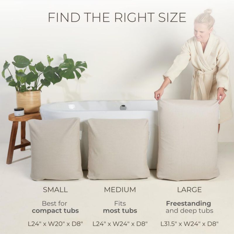 Almohada de Baño BADESOFA Verde 61 cm x 51 cm de Secado Rápido