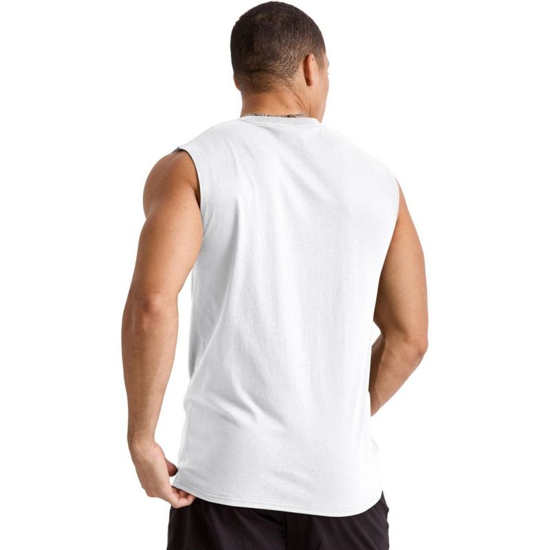 Camiseta sin mangas Hanes 3 unidades algodón blanco