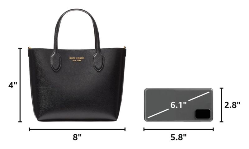 Bolso Kate Spade New York mediano negro Saffiano
