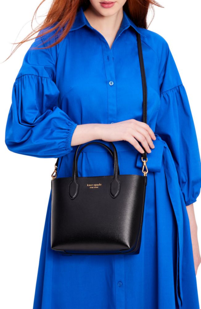 Bolso Kate Spade New York mediano negro Saffiano
