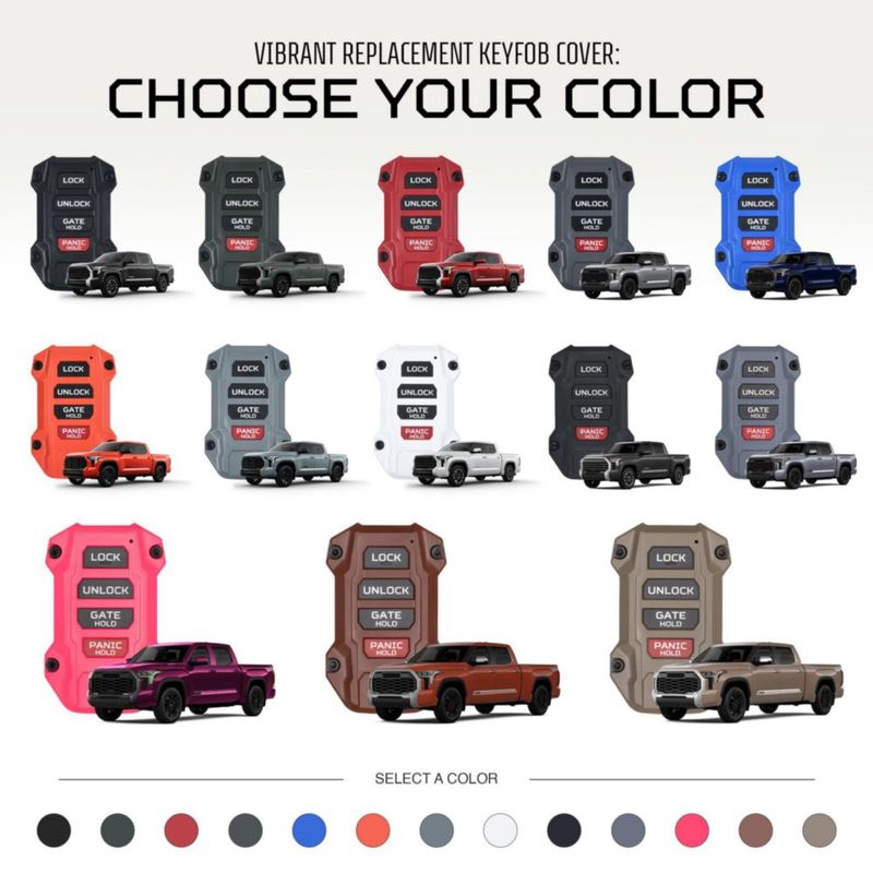 Funda de Reemplazo AJT DESIGN para Llavero Toyota Tacoma/Tundra/4Runner/Sequoia