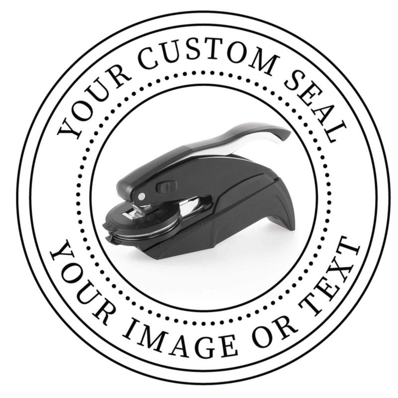 Troqueladora STAMPI 4 cm Sello Notarial Personalizado
