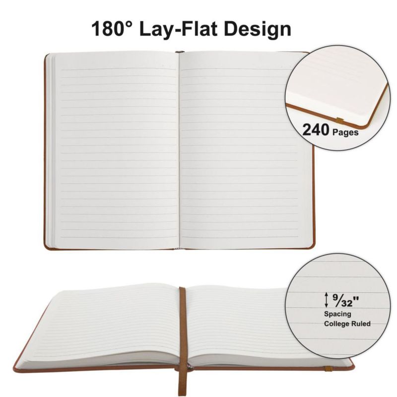 Cuaderno de notas Comix pack de 6 - 14 cm x 21 cm - Marrón