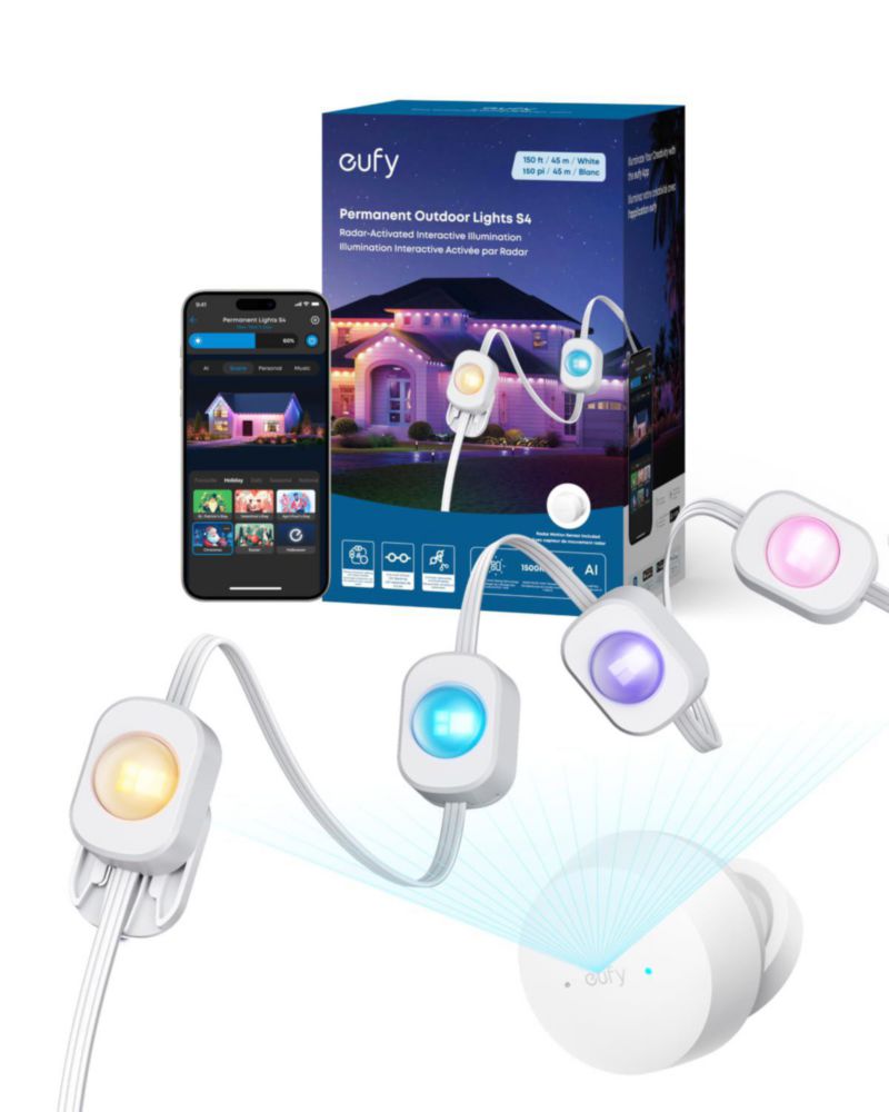 Luces exteriores eufy 45 m RGBWW LED de cadena