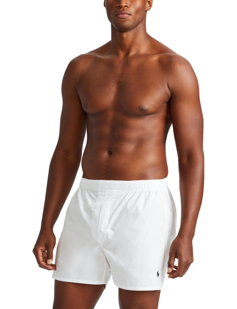 Boxer POLO RALPH LAUREN talla XL pack de 3 blanco y azul marino