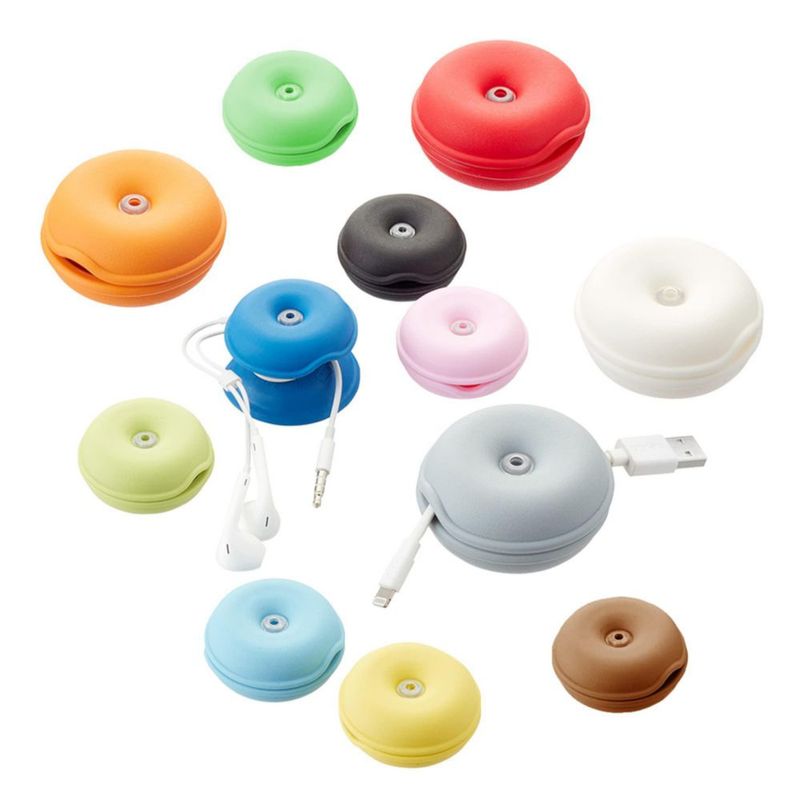 Organizador de cables Electriduct Mini - Pack de 10 en azul bebé