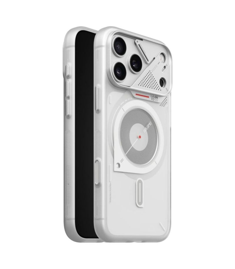 Funda Aulumu A18 Frosted para iPhone 18 Pro Max Blanca Transparente